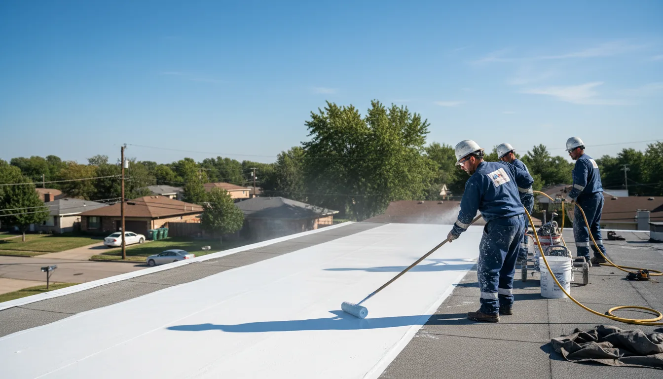 Commercial roof coating in La Motte, IA near me